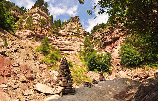 La splendida gola del Bletterbach