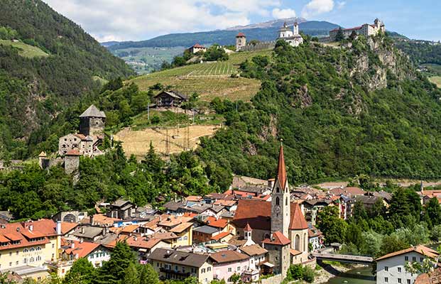 Vista sulla regione turistica di Chiusa