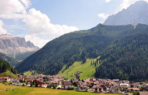 Vista su Selva Gardena