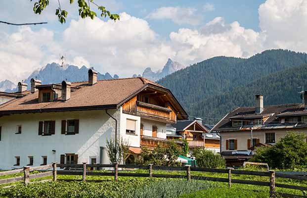 Vista sulle fattorie di Niederdorf