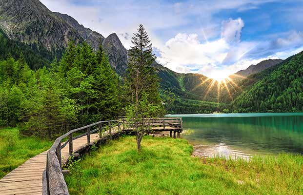 Vista sul lago di Anterselva