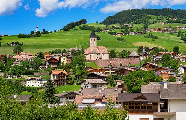 Vista su Siusi allo Sciliar