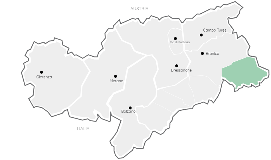 Cartina Alta Pusteria