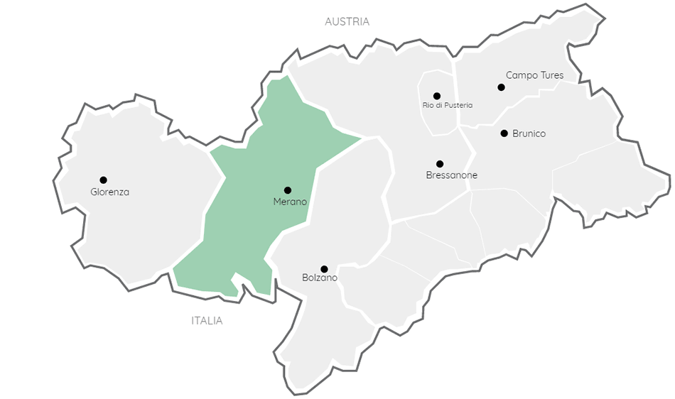 Cartina Merano e dintorni