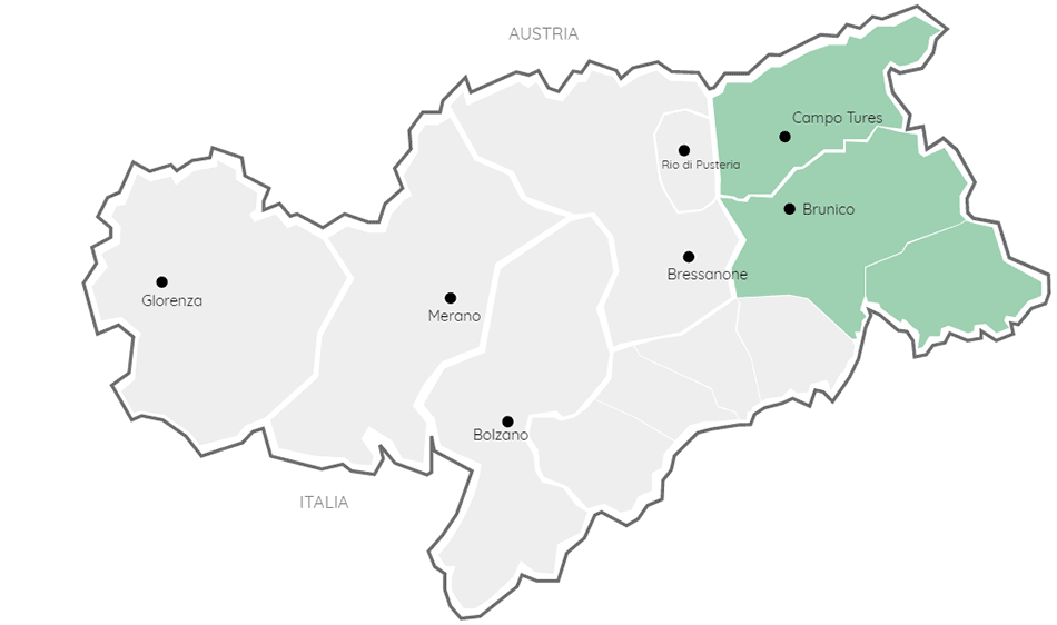 Cartina Val Pusteria