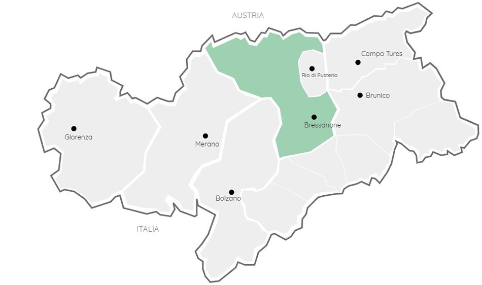 Cartina Valle Isarco